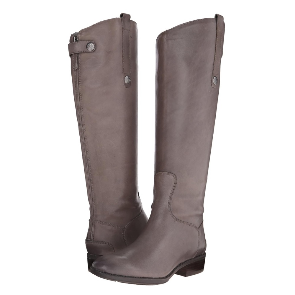 Sam Edelman Women's Penny Riding Boot, Grey Frost, 6M
